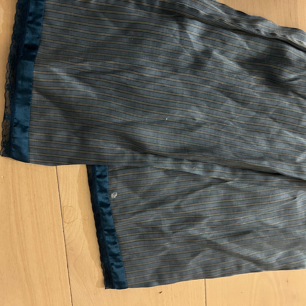2006 Vintage/Y2K Victoria's Secret Angels Striped Pajama Lounge Capris Pants M - Picture 13 of 13